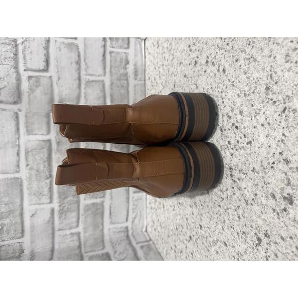 Journey Collection Mirette Chelsea Women's Brown Boots - Picture 3 of 8